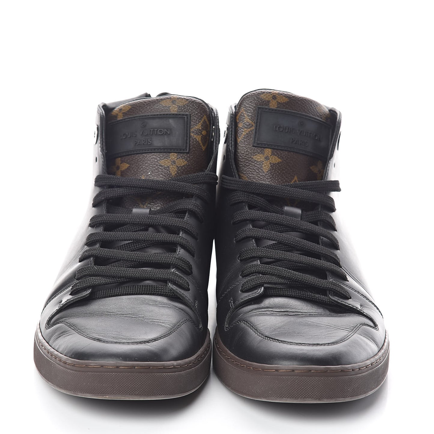 Calfskin Monogram Line-Up Sneaker Boot 8 Black