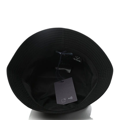 Prada Re-Nylon Metal Triangle Logo Womens Bucket Hat M Black 5 of 5