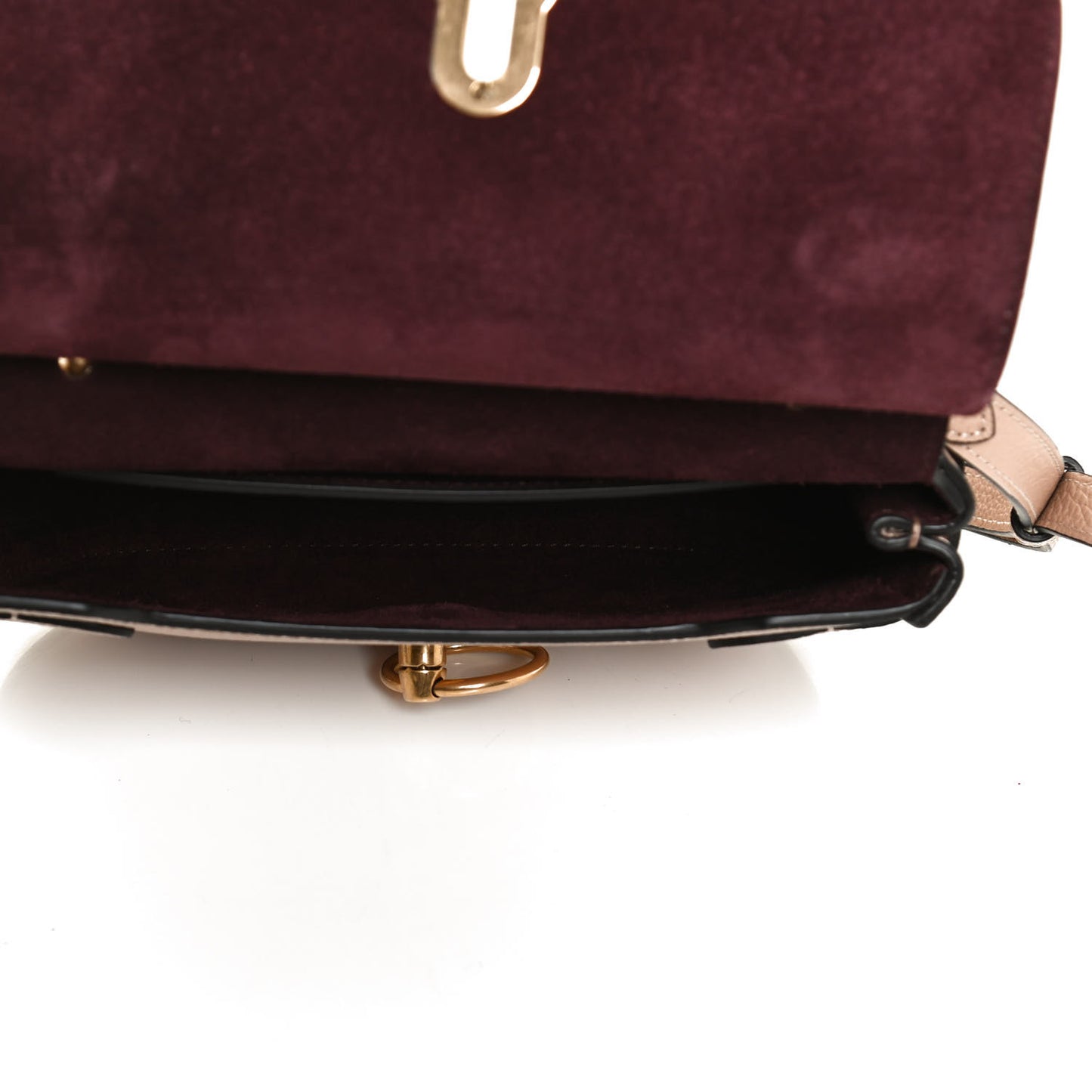 Small Classic Grain Calfskin Small Amberley Satchel Rosewater