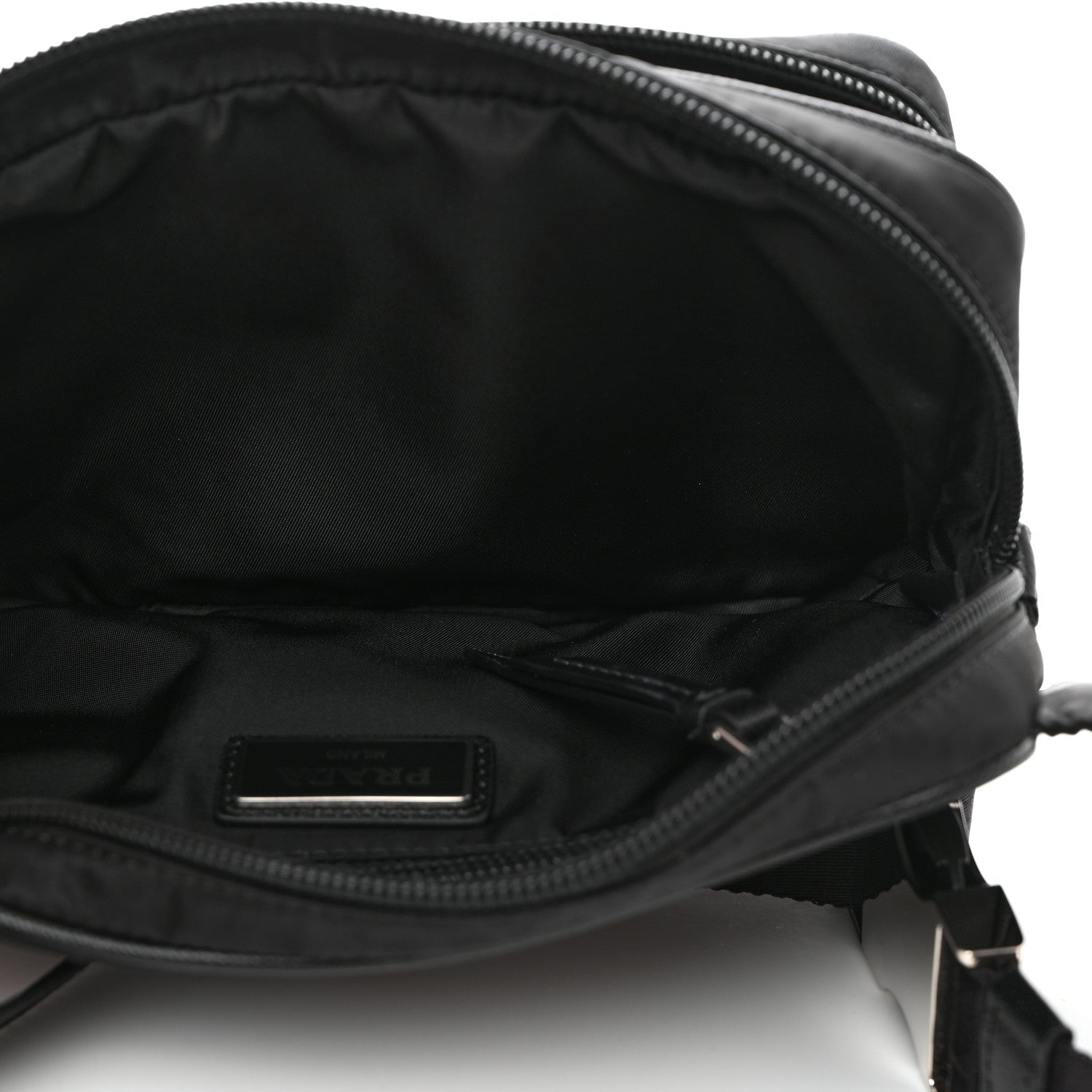 Prada Re-Nylon Saffiano Belt Bag L Black 5 of 11