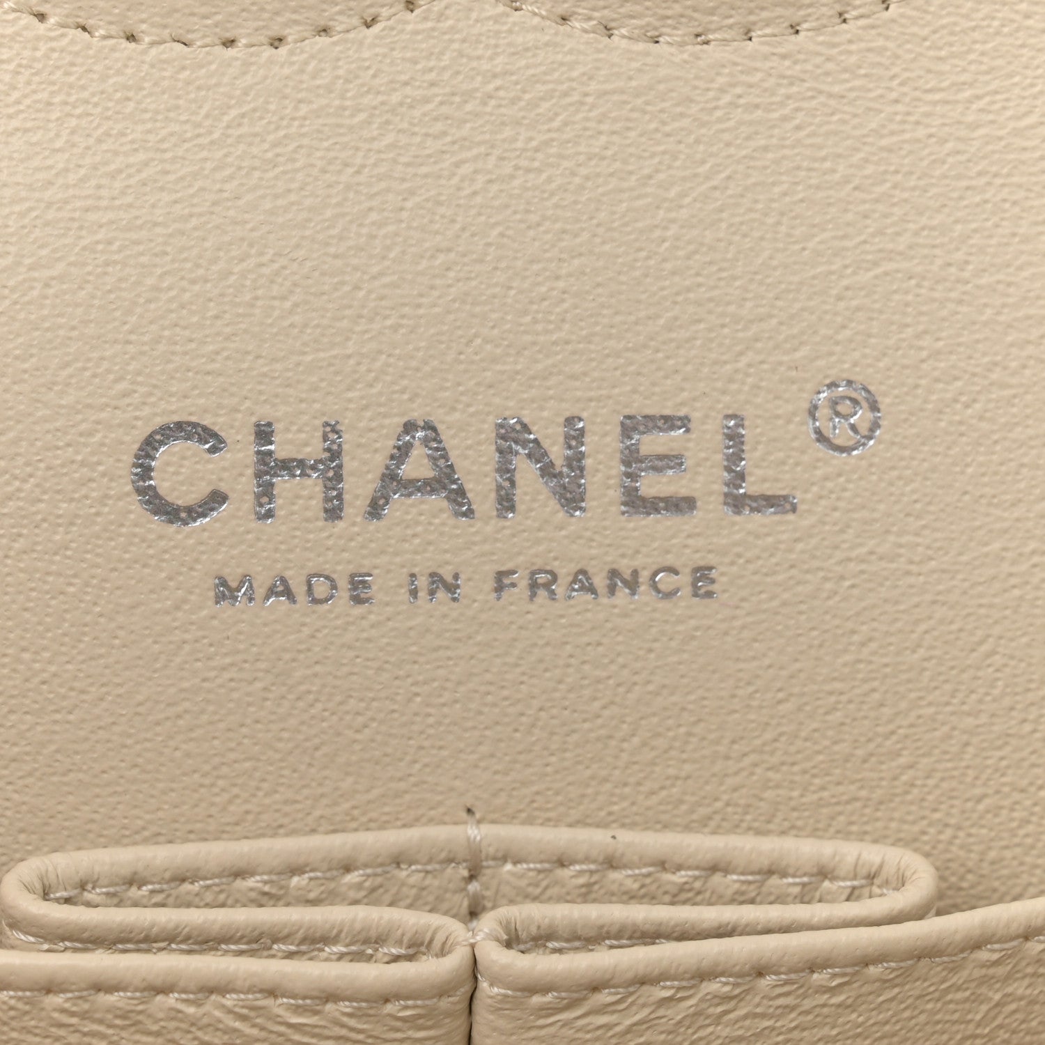 Chanel Caviar Quilted Medium Double Flap Ivory 6 of 11