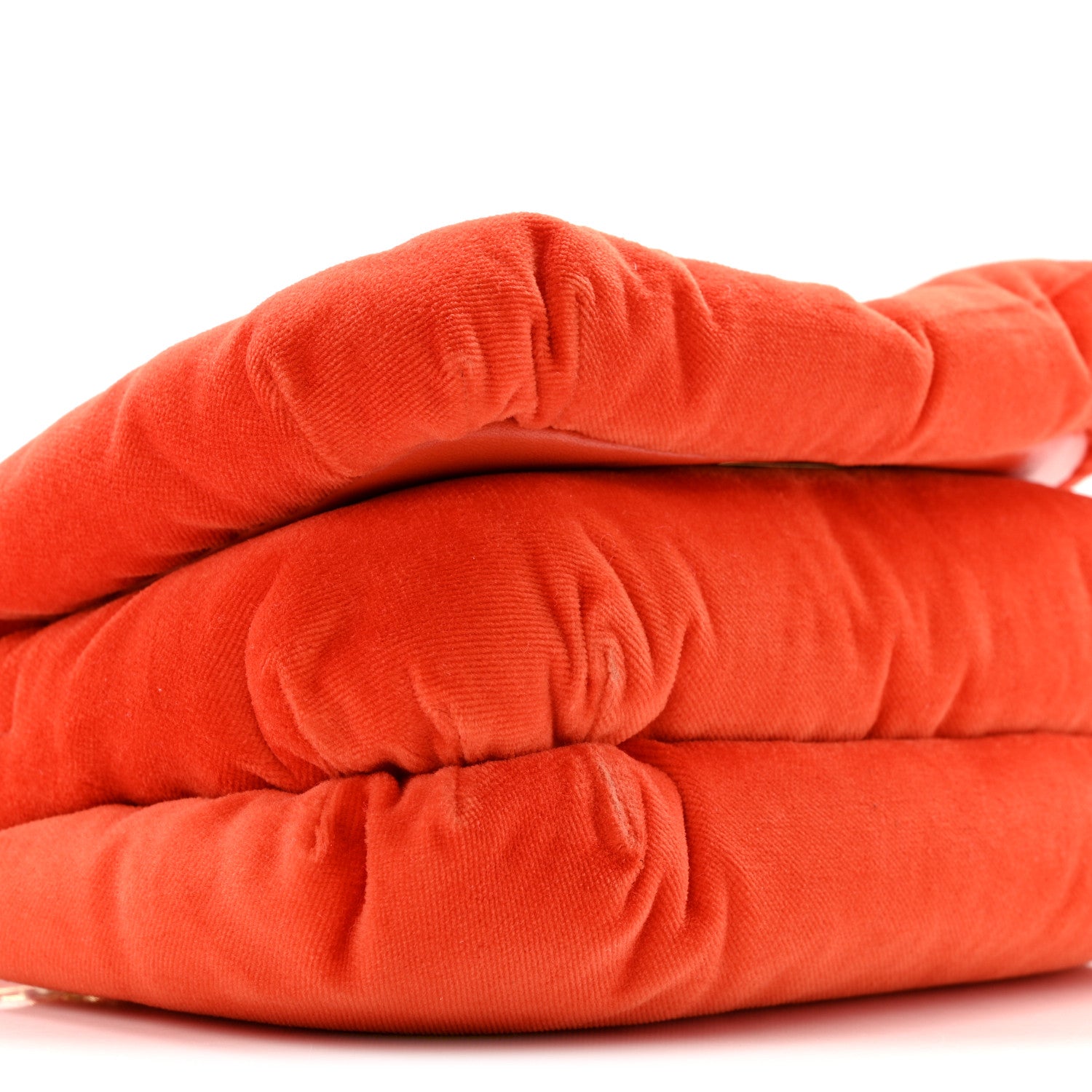 Loewe Velvet Mini Goya Puffer Bag Orange 8 of 11