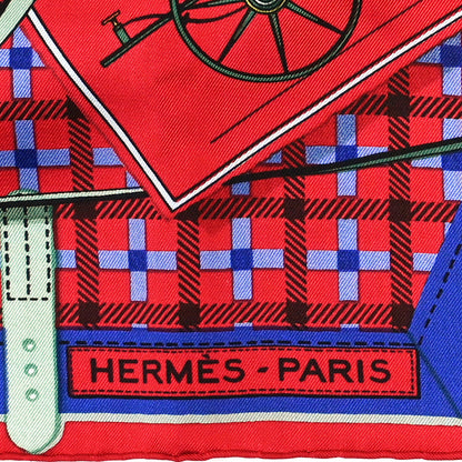 Hermes Silk Les Voitures A Transformation Scarf 90 3 of 6