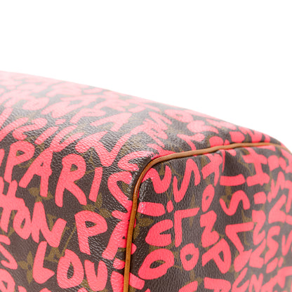 Louis Vuitton Monogram Graffiti Speedy 30 Fuchsia 13 of 13