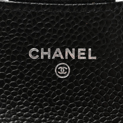 Chanel Caviar Quilted Flap Card Holder Wallet Black 6 of 8