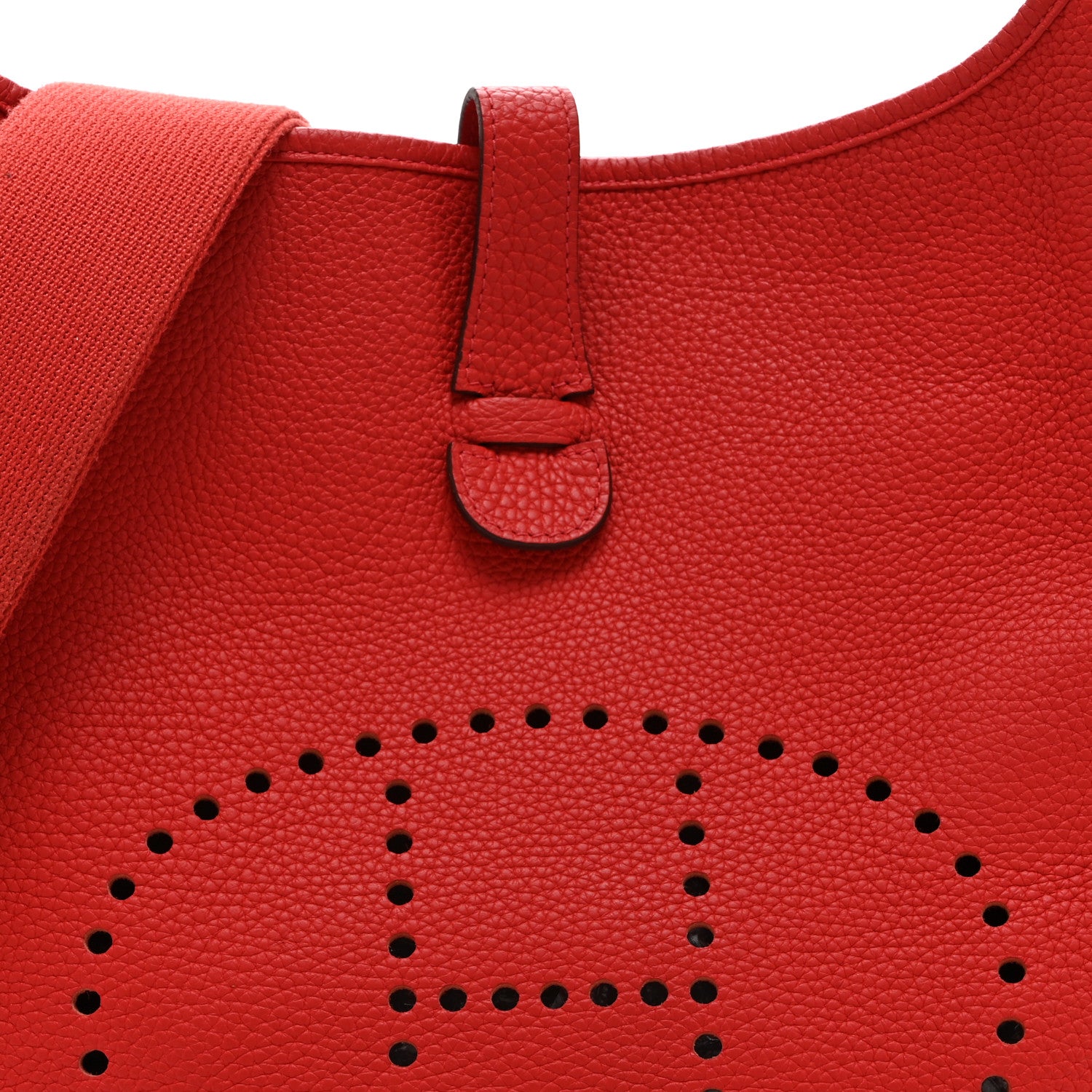 Hermes Taurillon Clemence Evelyne III GM Rouge Pivoine 8 of 10