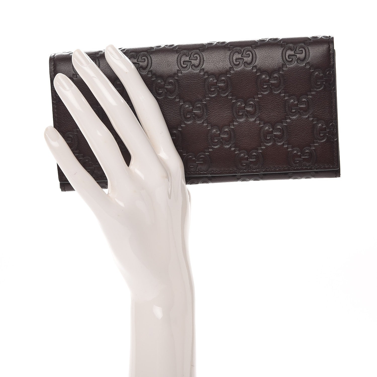 Gucci Guccissima Continental Wallet Dark Brown 2 of 8