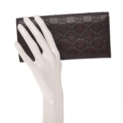 Gucci Guccissima Continental Wallet Dark Brown 2 of 8