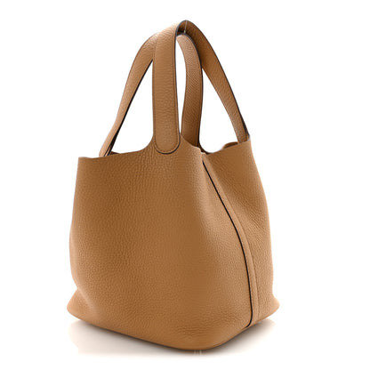 Hermes Taurillon Clemence Picotin Lock 22 Biscuit Biscuit 3 of 10