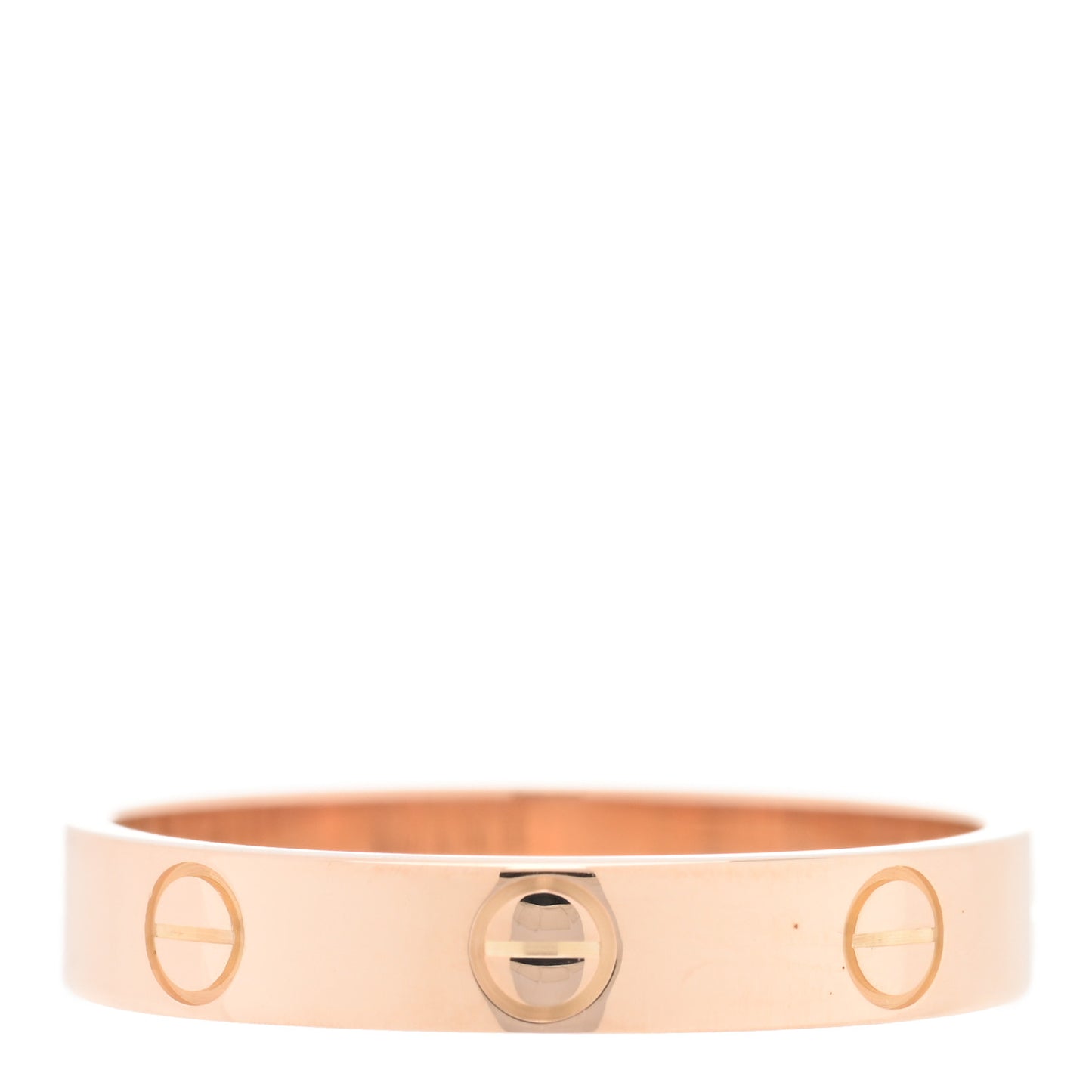 18K Pink Gold 3.5mm LOVE Wedding Band Ring 56 7.75
