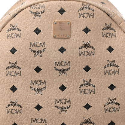 MCM Visetos Large Side Studs Stark Backpack Beige 7 of 17