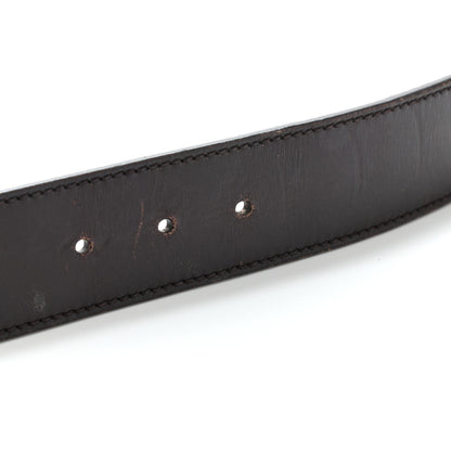Gucci Calfskin Interlocking G 40mm Belt 85 34 Dark Brown 14 of 15