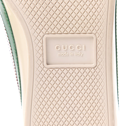 Gucci Patent Crystal Web GG Womens Falacer Sneakers 40 Mystic White New Shamarock Red 8 of 12