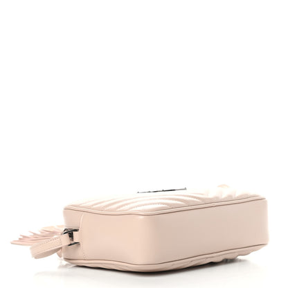 Saint Laurent Calfskin Matelasse Monogram Lou Camera Bag Marble Pink 4 of 10