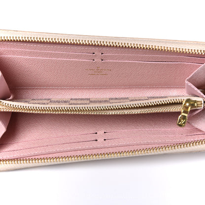 Louis Vuitton Damier Azur Clemence Wallet Rose Ballerine 5 of 9