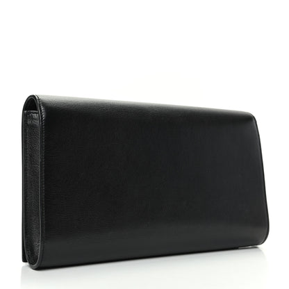 Saint Laurent Calfskin Monogram Large Belle De Jour Clutch Black 3 of 6