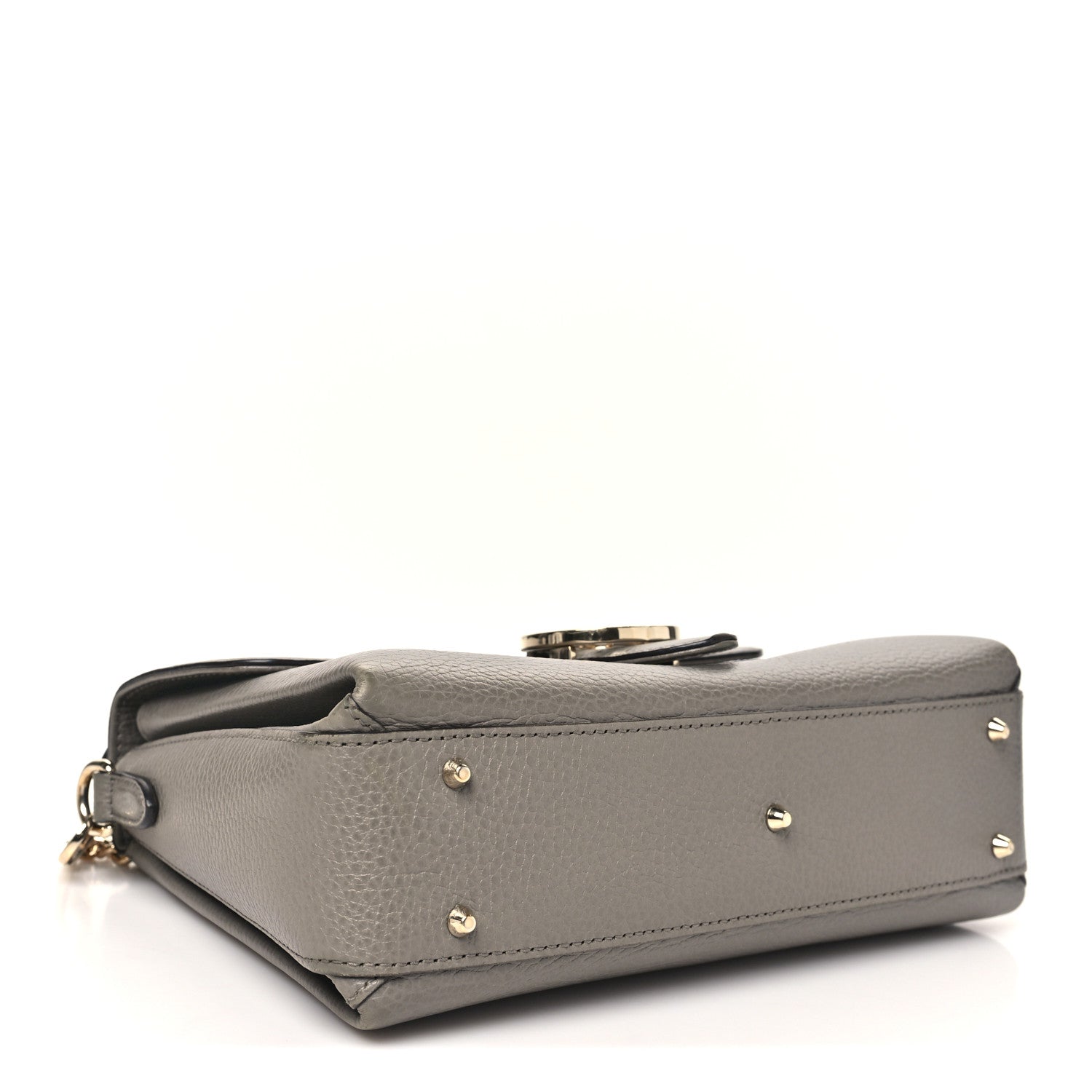 Gucci Dollar Calfskin Interlocking G Top Handle Shoulder Bag Loess 4 of 10