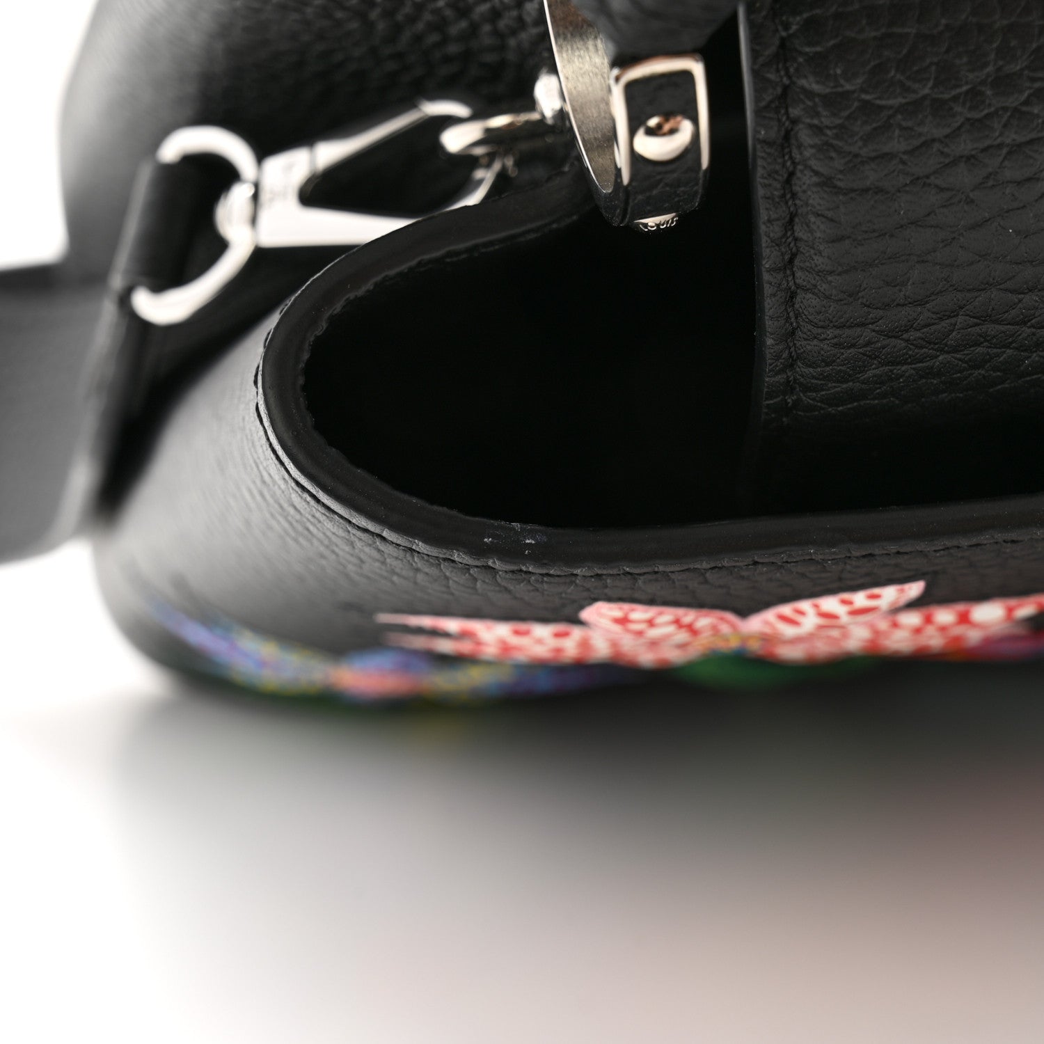 Louis Vuitton LV x YK Taurillon Flower Capucines BB Black 11 of 11