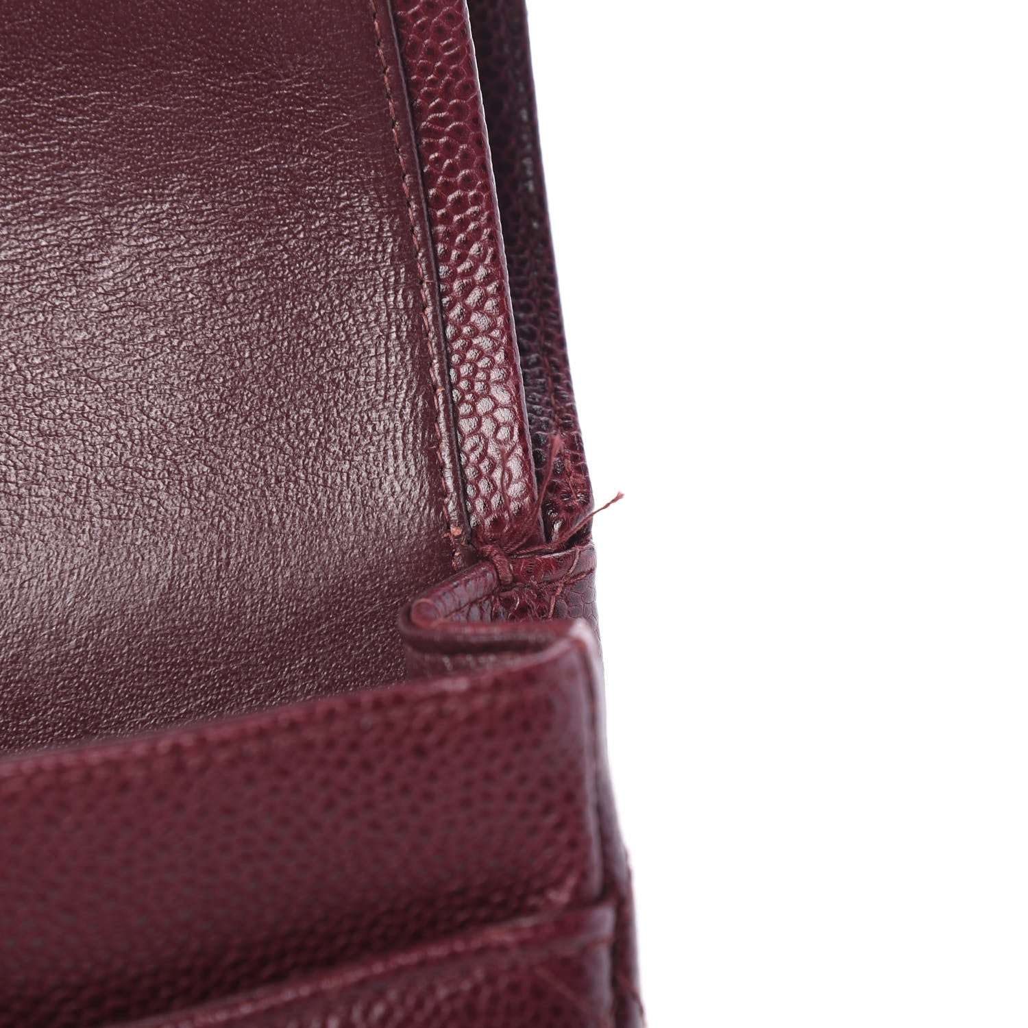 Chanel Caviar Quilted Medium Double Flap Bordeaux 7 of 11