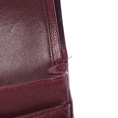 Chanel Caviar Quilted Medium Double Flap Bordeaux 7 of 11