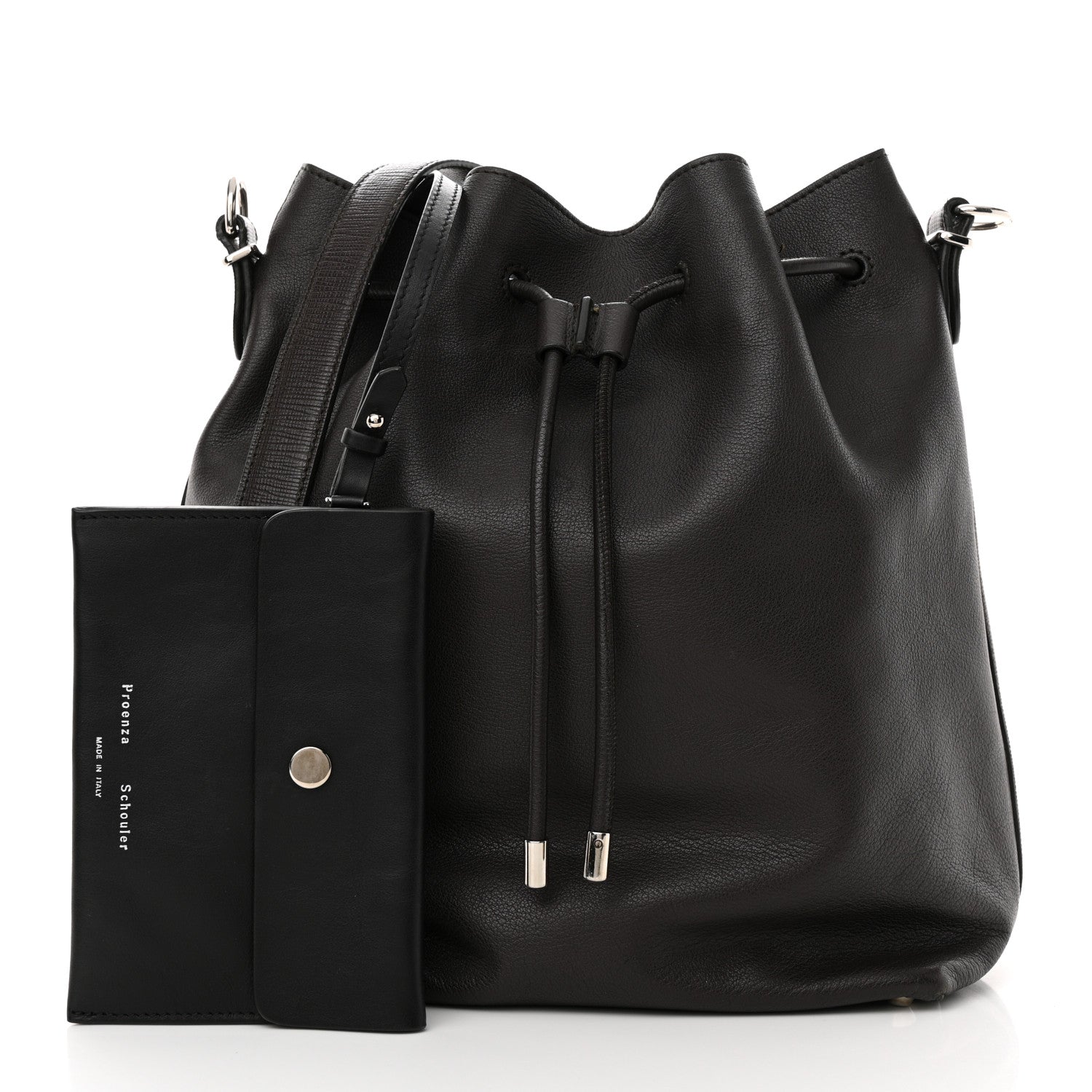 Proenza Schouler Calfskin Buffalo Large Bucket Bag Brown 3 of 14