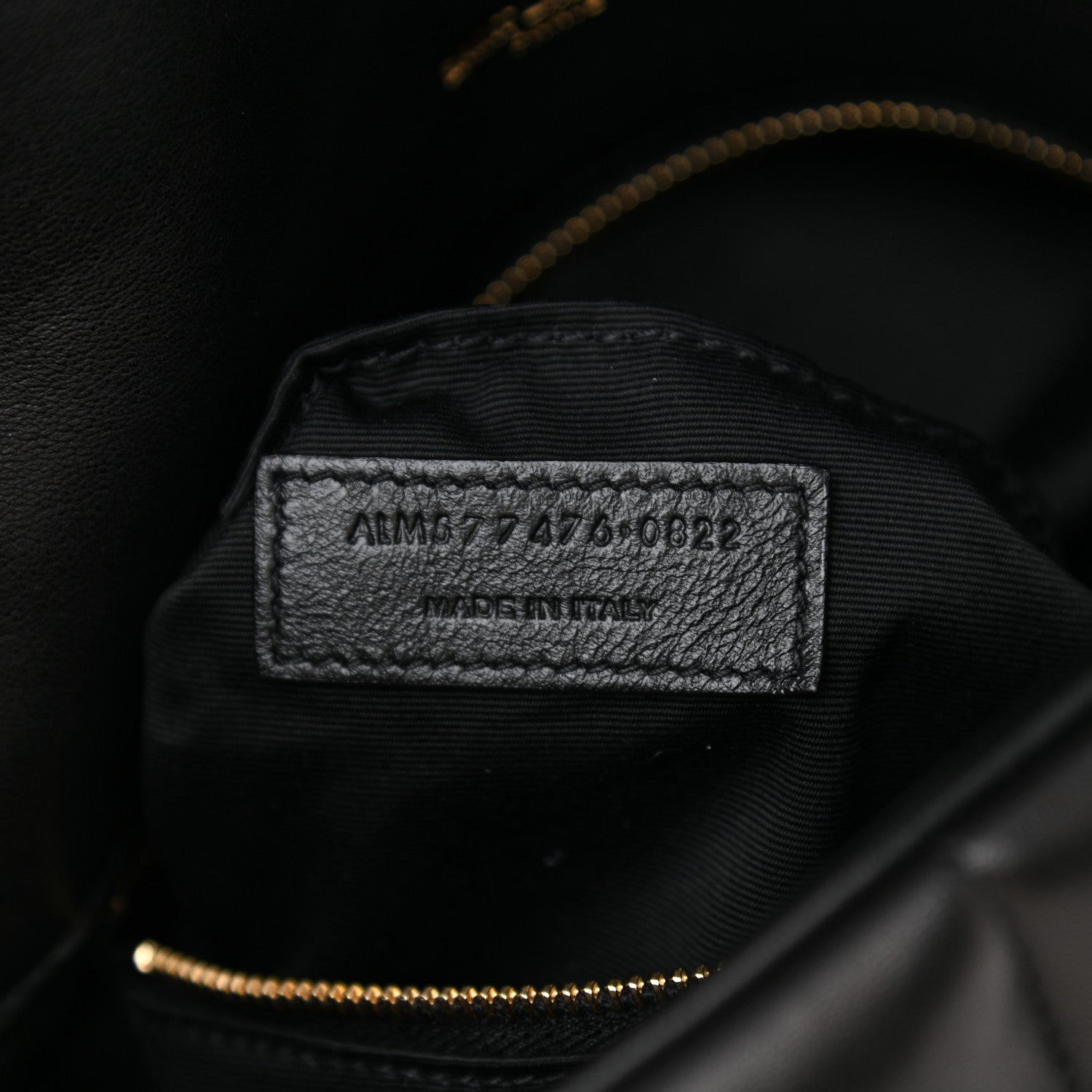 Saint Laurent Lambskin Quilted Small Loulou Puffer Monogram Chain Satchel Black 6 of 7