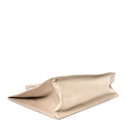 Saint Laurent Vitello Large Rive Gauche Tote Sea Salt 3 of 9