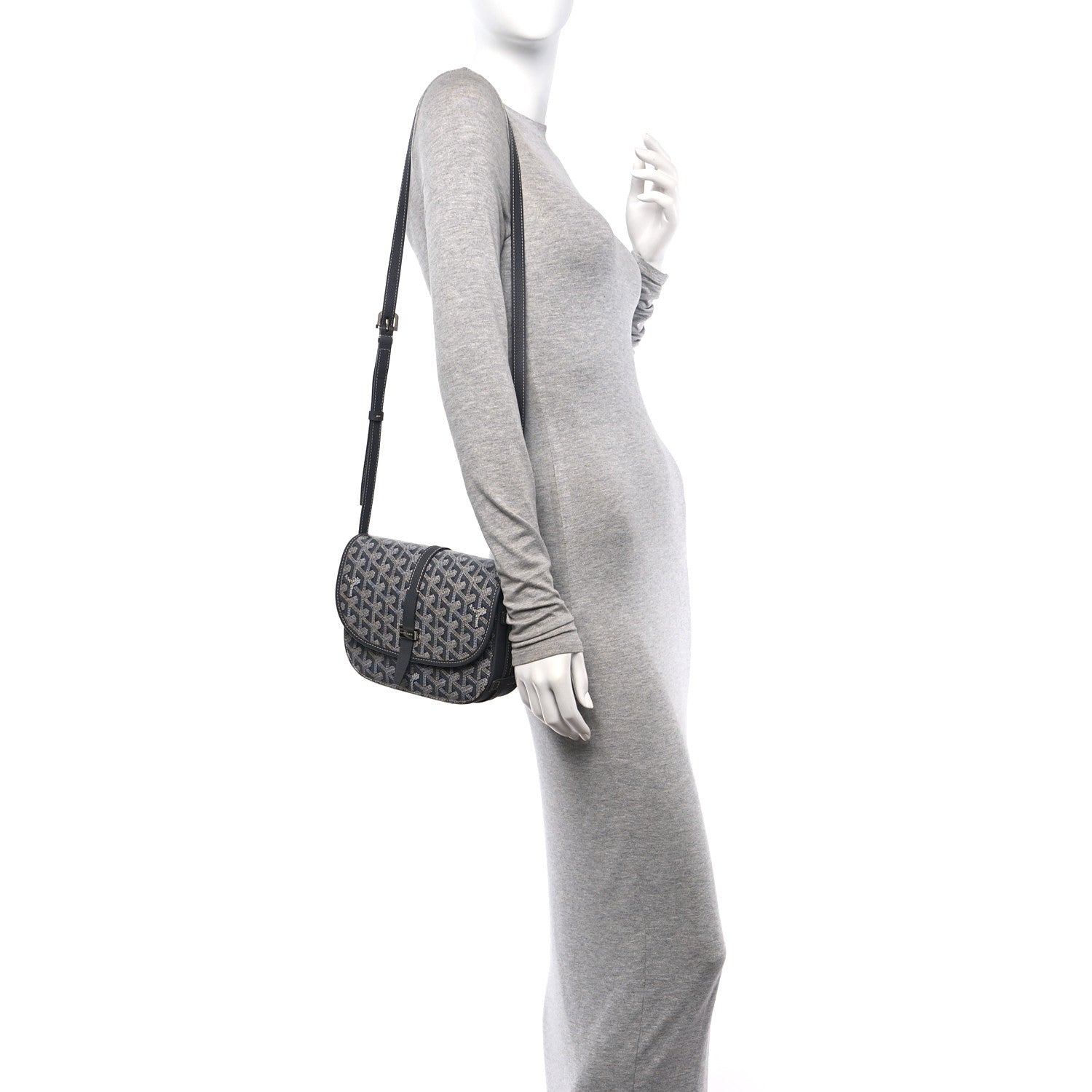 Goyard Goyardine Belvedere II PM Messenger Bag Gray 2 of 10