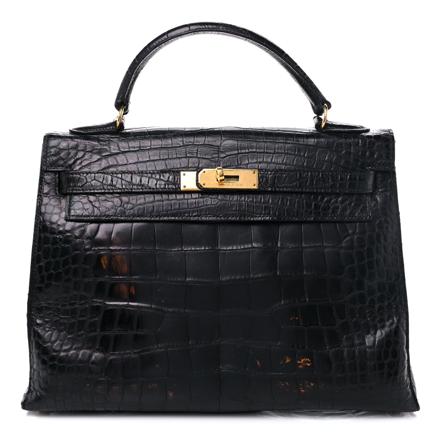 Matte Alligator Kelly Sellier 32 Black