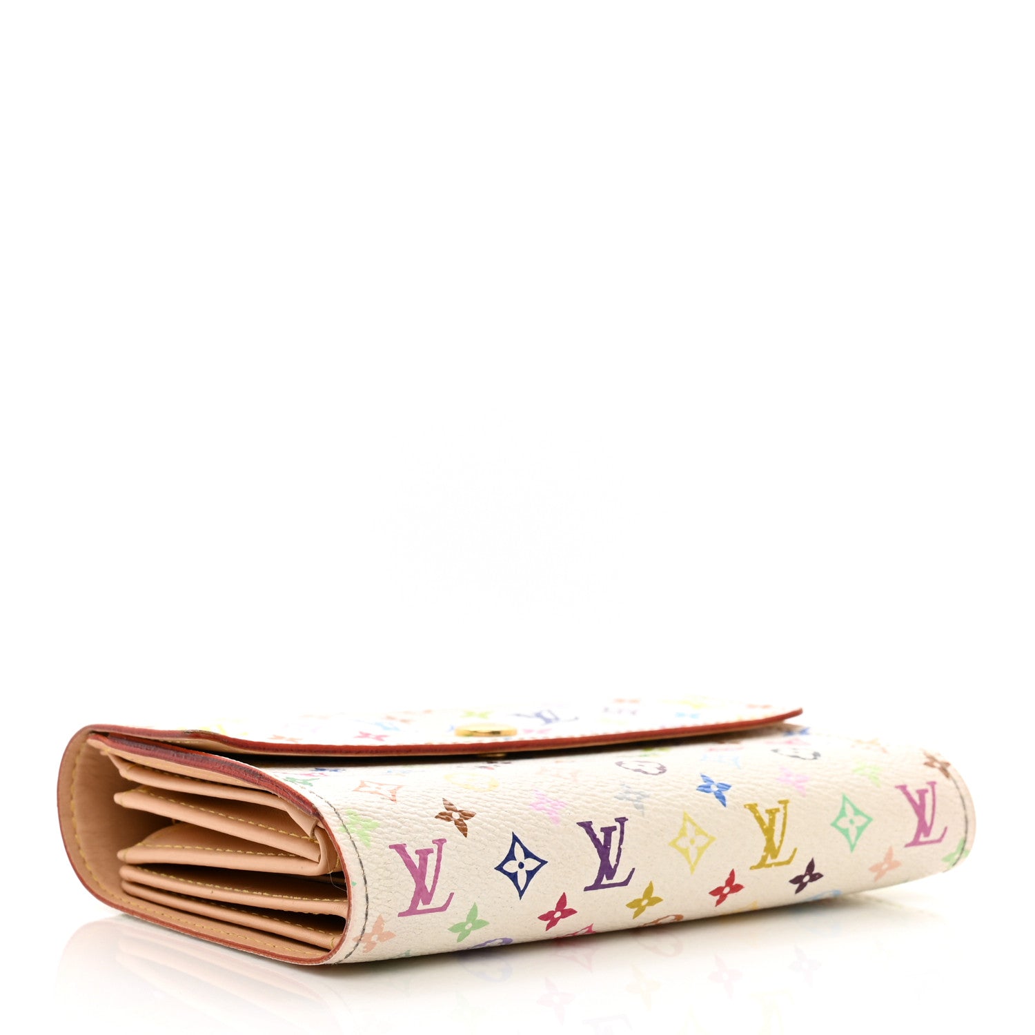 Louis Vuitton Monogram Multicolor Alexandra Wallet White 4 of 10
