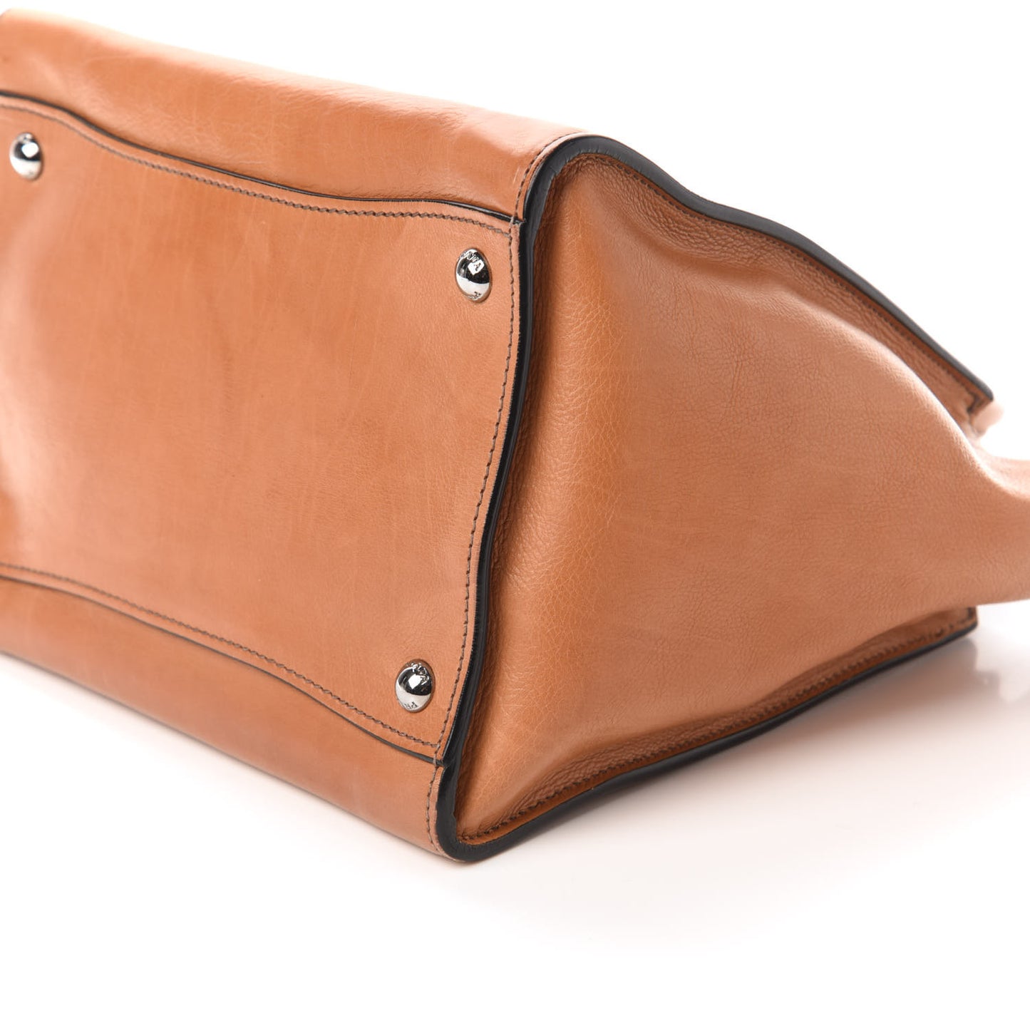 Glace Calf Twin Pocket Tote Naturale