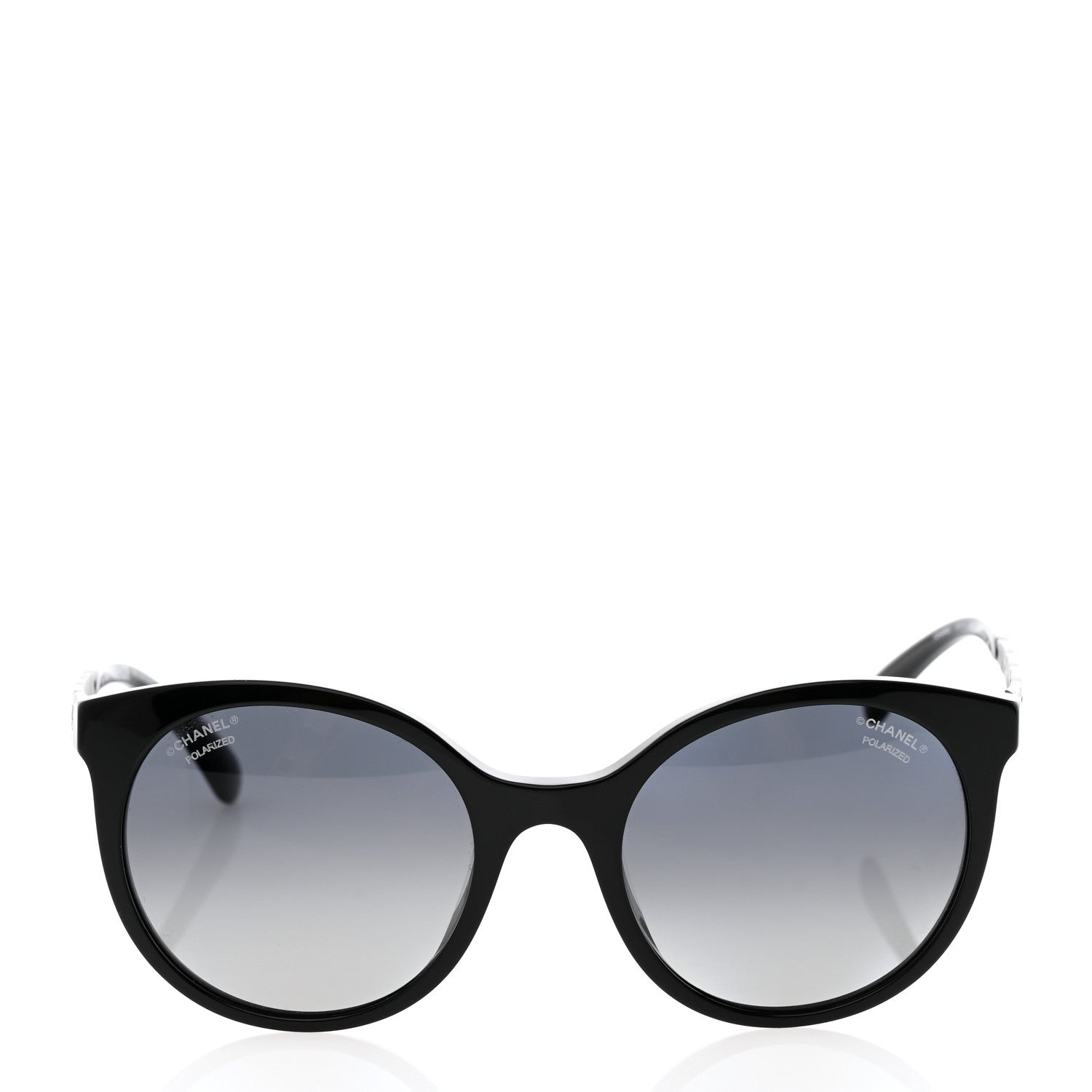 Chanel Acetate Metal Polarized Pantos Sunglasses 5440-A Black 2 of 8