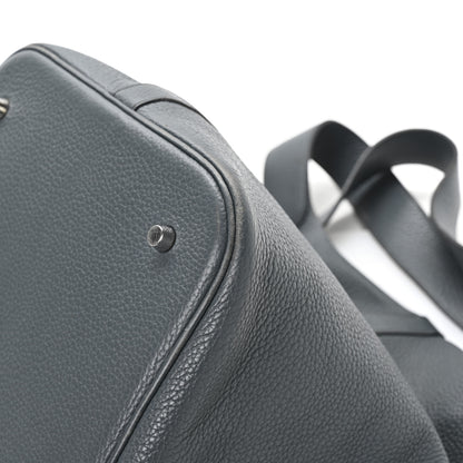 Hermes Taurillon Clemence Picotin Lock TGM  Bleu Orage 12 of 12