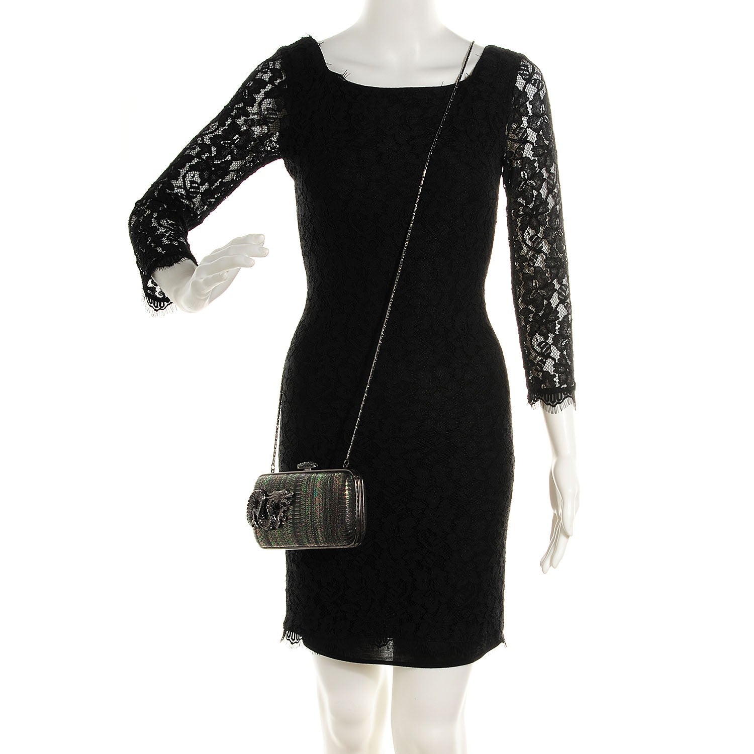 Judith Leiber Python Crystal Dragon Minaudière Evening Clutch 2 of 7