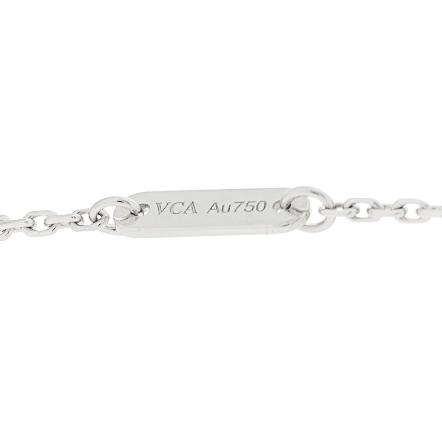 18K White Gold Diamond Mini Frivole Pendant Necklace