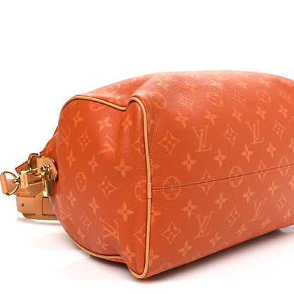 Louis Vuitton Calfskin Monogram Speedy P9 Bandouliere 30 Ocre 9 of 10