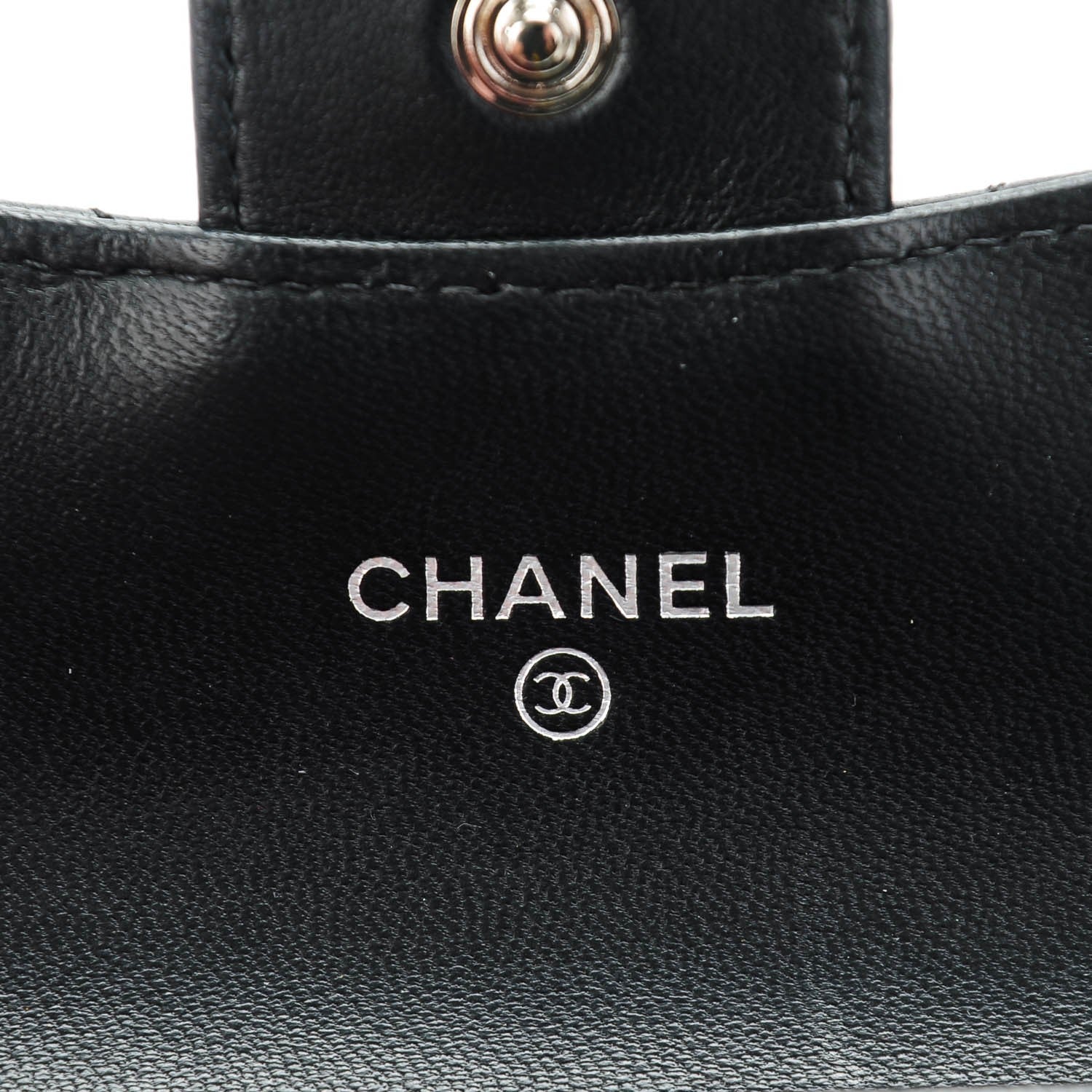 Chanel Lambskin Quilted Flap Card Holder Black 6 of 8