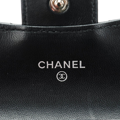 Chanel Lambskin Quilted Flap Card Holder Black 6 of 8