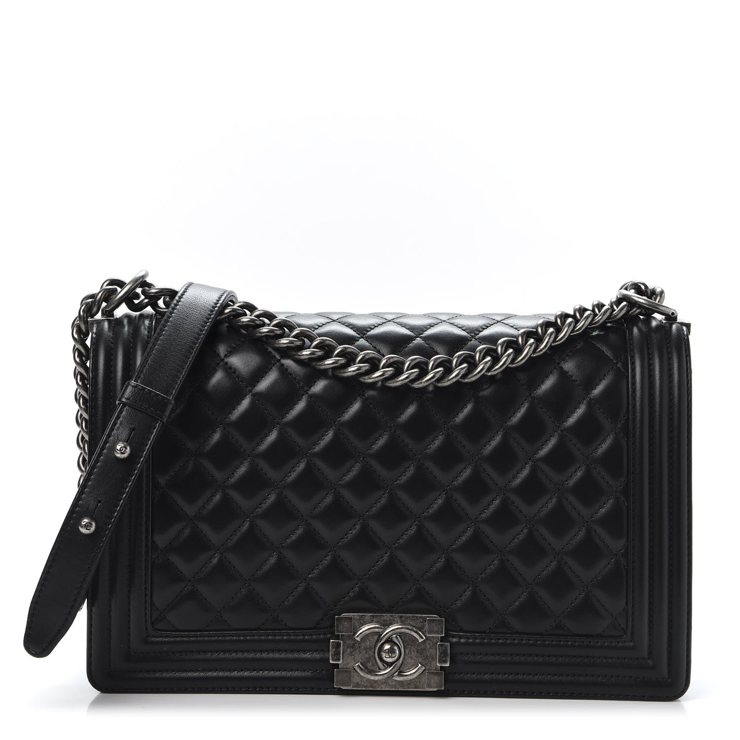 Chanel Lambskin Quilted New Medium Boy Flap Black 1 of 10