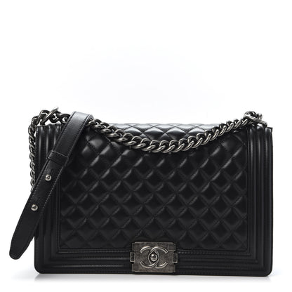 Chanel Lambskin Quilted New Medium Boy Flap Black 1 of 10