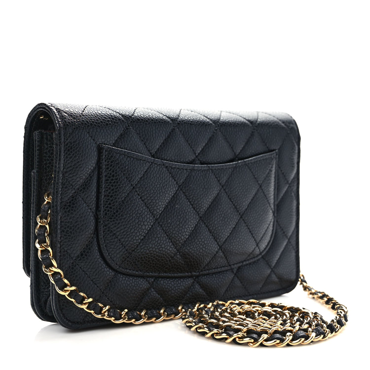 Chanel Caviar Quilted Wallet on Chain WOC Black 3 of 11