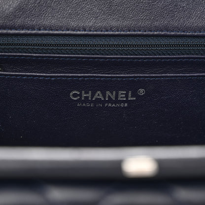 Chanel Calfskin Quilted Kisslock Frame Chain Bag Navy 6 of 12