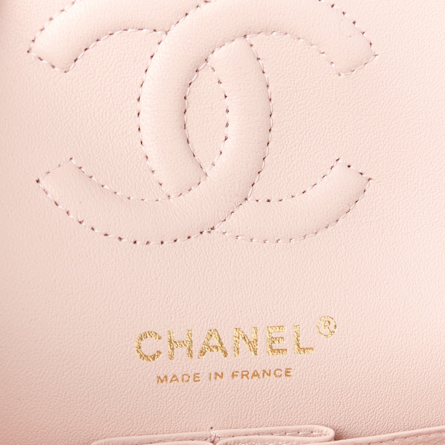 Caviar Quilted Small Double Flap Light Pink
