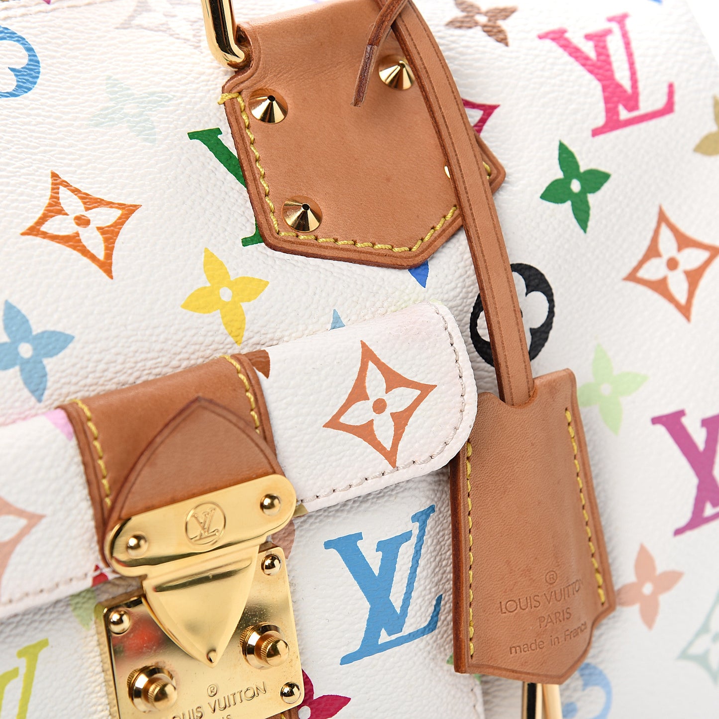 Monogram Multicolor Speedy 30 White