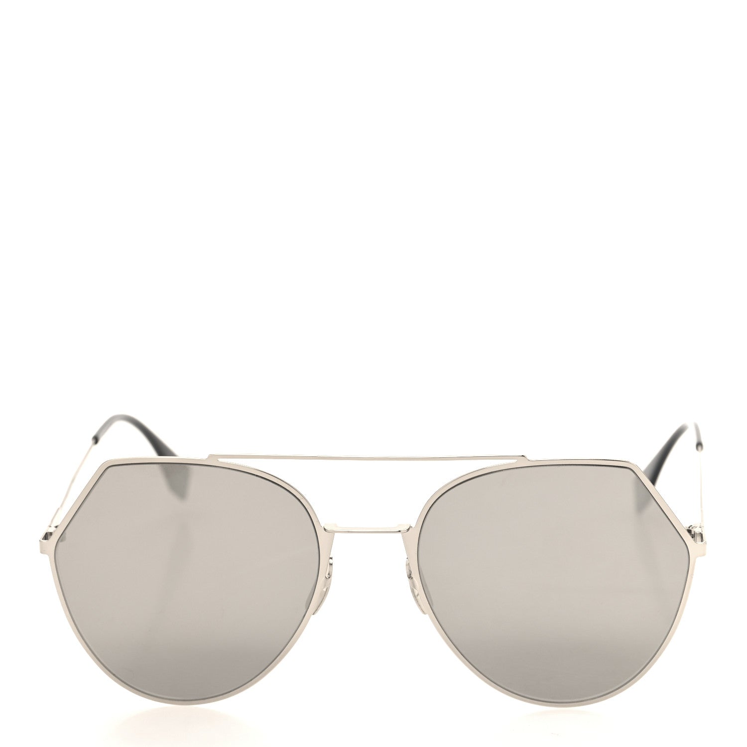 Fendi Metal Geometric FF Sunglasses FF 0194/S Silver 2 of 7