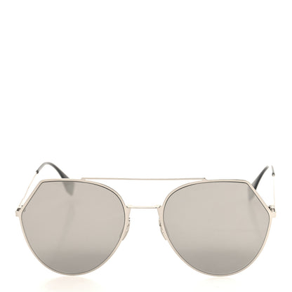 Fendi Metal Geometric FF Sunglasses FF 0194/S Silver 2 of 7