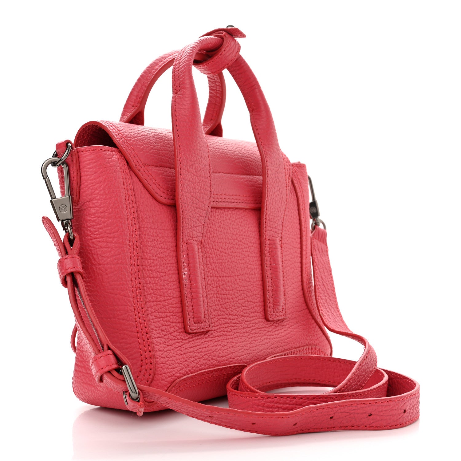 3.1 Phillip Lim Textured Calfskin Mini Pashli Satchel Bright Fuchsia 3 of 12