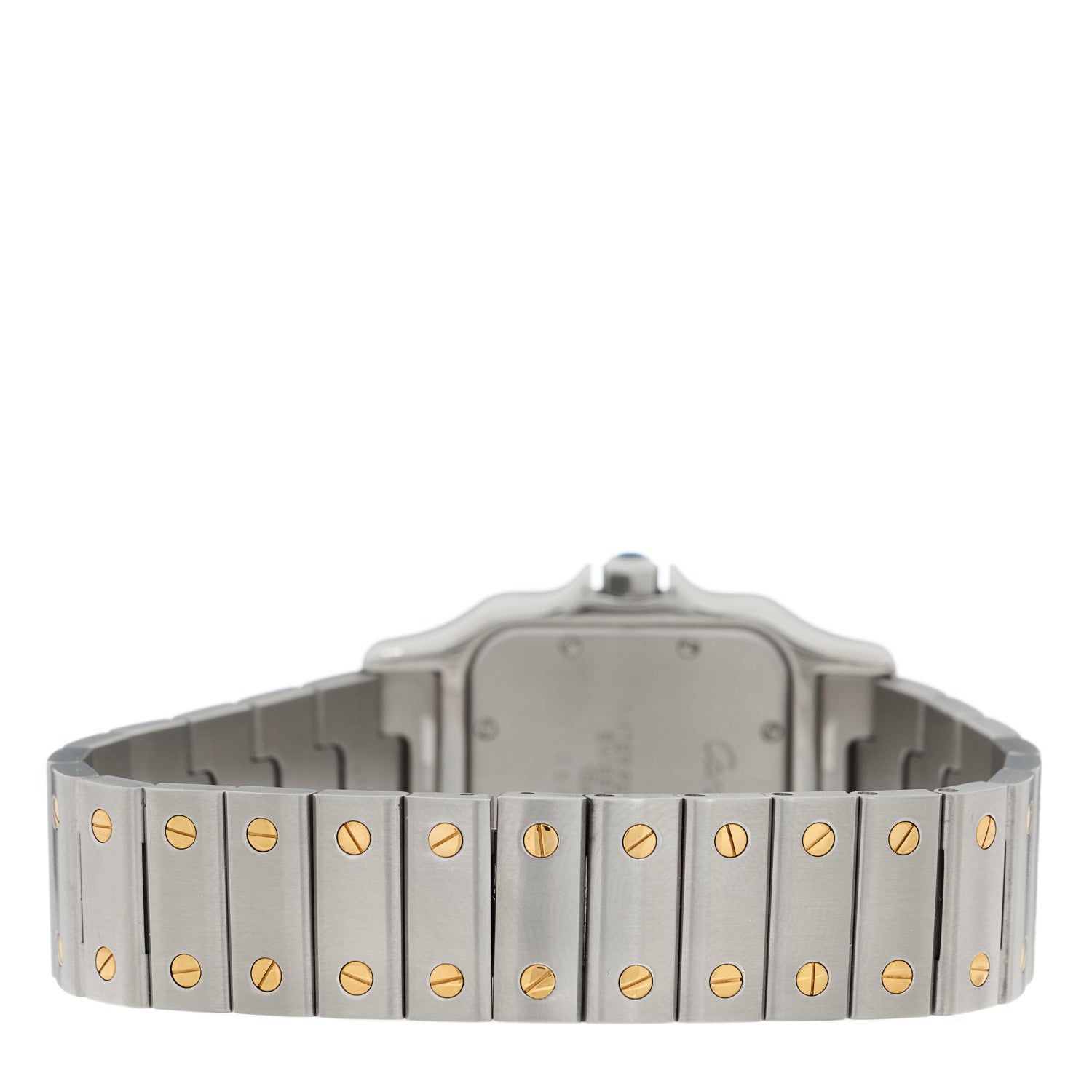 Cartier Stainless Steel 18K Yellow Gold 29mm Santos De Cartier Galbee Quartz Watch 3 of 4