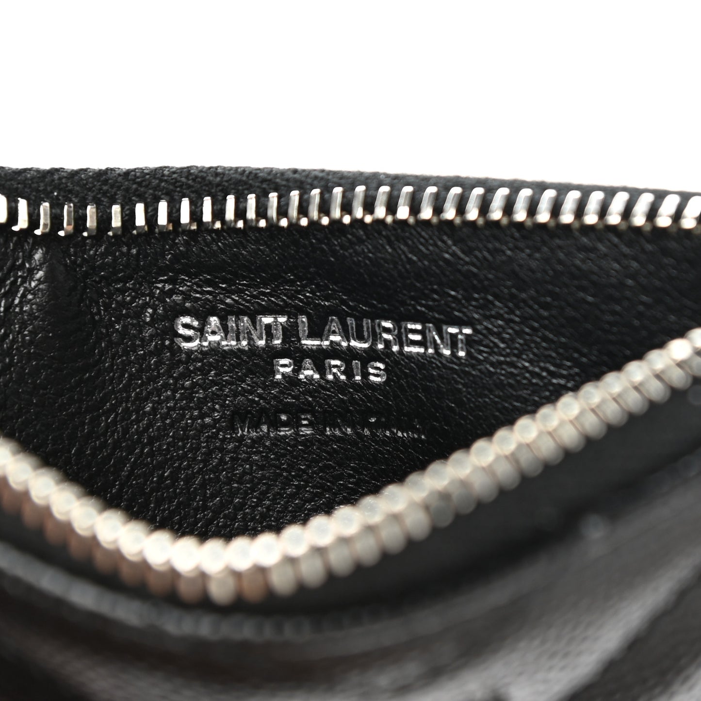 Monogram Grain de Poudre 5 Fragments Zip Pouch Card Holder Black
