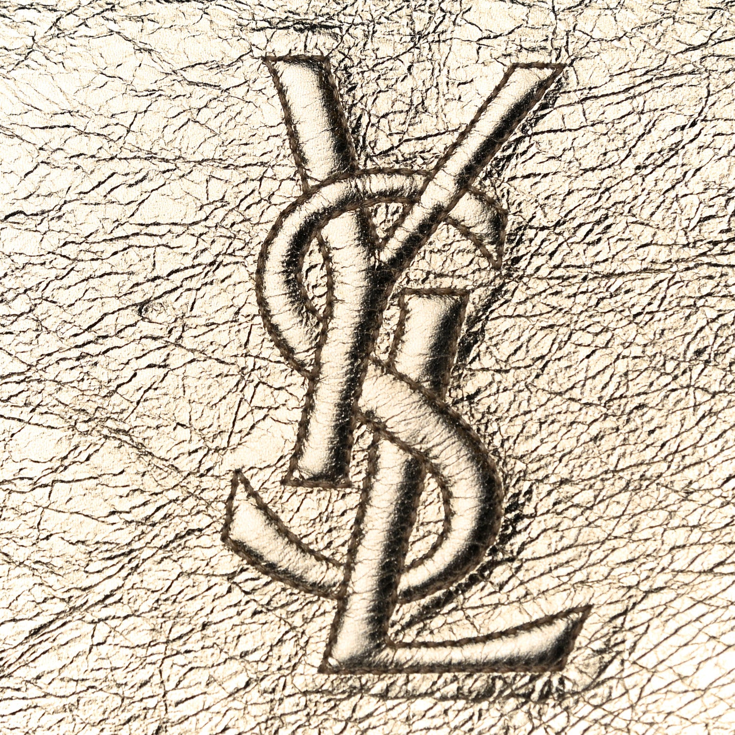 Saint Laurent Metallic Calfskin Monogram Belle de Jour Chain Clutch Gold 19 of 20